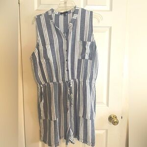 Kelly Renee Linen Blend Sleeveless‎ Romper